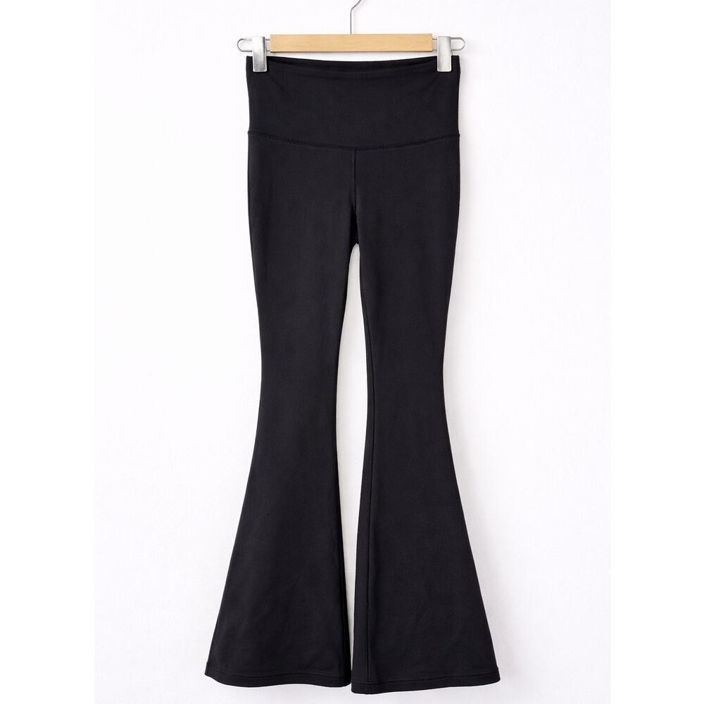 Black Flare Yoga Pants 2XS | High-Waisted Bootcut Leggings | TnAction Activewear